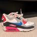 Nike Shoes | Nike Air Max Tennis Shoes Sneakers White Blue & Pink Size 6.5y | Color: Blue/Pink | Size: 6.5bb