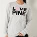 Pink Victoria's Secret Tops | 3vs. Pink By Victoria Secret Sequin Graphic Long Sleeve | Color: Gray | Size: L