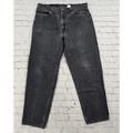 Levi's Jeans | Levi's 550 Red Tab Jeans Regular Black Straight Leg Vintage 90s Mens Size 38x30 | Color: Black | Size: 38x30