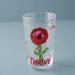 Anthropologie Dining | Anthropologie Carolyn Gavin Red Flower Thrive Juice Glass Cup - New In Box | Color: Red | Size: Os