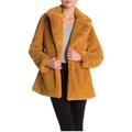Jessica Simpson Jackets & Coats | Jessica Simpson Faux Fur Lined Coat Sz Large, Nwt | Color: Gold | Size: L