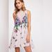 Free People Dresses | Intimately Free People Dress Marsha Printed Slip Size Xs Pink Floral | Color: Pink | Size: Xs