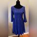 Free People Dresses | Cobalt Blue, Free People, Laced Empire, Waste, Three-Quarter Sleeve Dress | Color: Blue | Size: S