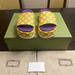 Gucci Shoes | New Gucci Gg Logo Platform Slide Sandal Size 37.5 / Us 7.5 | Color: Gold/Purple | Size: 7.5