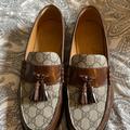 Gucci Shoes | Gucci Men’s Gg Supreme Brown Canvas And Leather Loafer Size 10 | Color: Brown | Size: 10