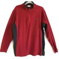 Columbia Shirts | Columbia Klamath Range Ii Sweatshirt Men Size Large Red Fleece 1/4 Zip Pullover | Color: Black/Red | Size: L