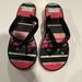 Kate Spade Shoes | Kate Spade Platform Flip Flops Size 7.5 | Color: Black/Pink | Size: 7.5