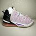 Nike Shoes | Nike Mens 8 Lebron 18 Basketball Shoes Pink Purple Graffiti Mid Top Lace Up Knit | Color: Purple | Size: 8