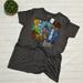 Disney Tops | Disney Nwt Stained Glass Beauty And The Beast Dark Gray Short Sleeve Tee Size Xl | Color: Blue/Gray | Size: Xl