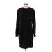 Lou & Grey Casual Dress - Sweater Dress: Black Dresses - Women's Size Small