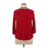 Nouvida 3/4 Sleeve Blouse: Red Tops - Women's Size X-Large