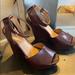 Nine West Shoes | Nine West Heels Wedges | Color: Brown/Red | Size: 9