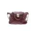 MICHAEL Michael Kors Leather Satchel: Burgundy Solid Bags