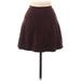 Betsey Johnson Casual Skirt: Burgundy Solid Bottoms - Women's Size Medium