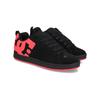 Sneaker DC SHOES "Court Graffik", Gr. 8(39), schwarz (schwarz, hot pink), 55.99% Leder, 43.71% Synthetikmaterial, 0.3% TPU, Schuhe