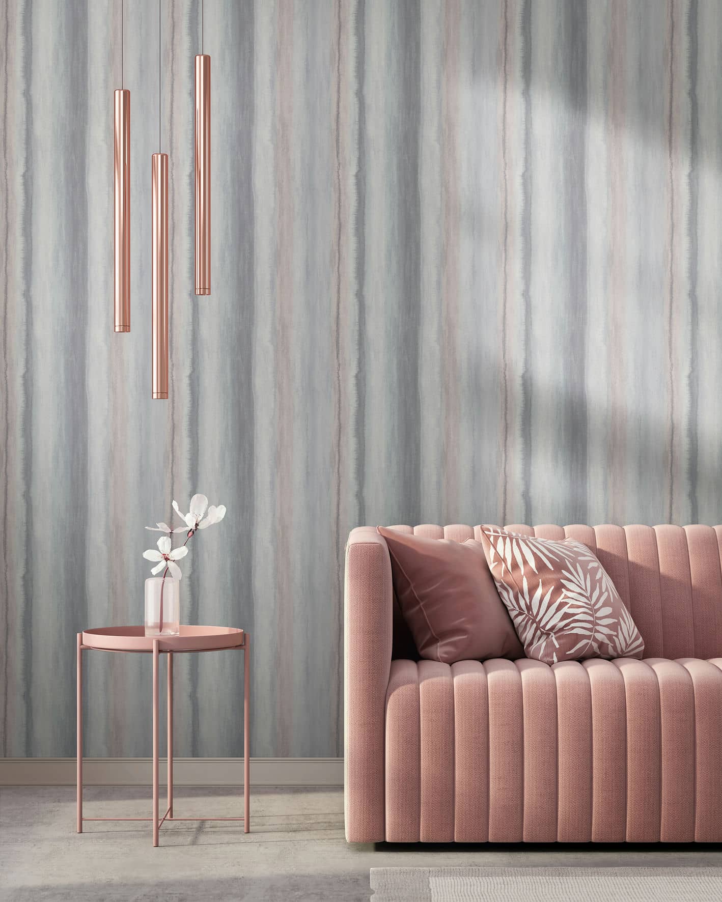 Vliestapete MARBURG "Multicolor Melody", grau (grau,grün), B:0,53m L:10,05m, Vlies, Tapeten, moderne Tapete für Wohnzimmer Schlafzimmer Küche