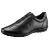 Slipper GEOX "UOMO SYMBOL", Herren, Gr. 40, schwarz, Leder, Textil, casual, Schuhe, Business Schuh, Sneaker in eleganter Form
