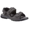 Sandale WALDLÄUFER "Harald", Herren, Gr. 11,5 (46,5), grau, Nubukleder, sportlich, Schuhe, Sommerschuh, Klettschuh, Outdoorsandale, mit Klettriemchen, H-Weite