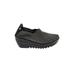 Bernie Mev Wedges: Slip-on Platform Boho Chic Black Print Shoes - Women's Size 39 - Round Toe