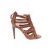 Joe's Jeans Heels: Strappy Stilleto Boho Chic Tan Shoes - Women's Size 6 - Open Toe