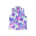 Lands' End Fleece Jacket: Purple Tie-dye Jackets & Outerwear - Kids Girl's Size 10