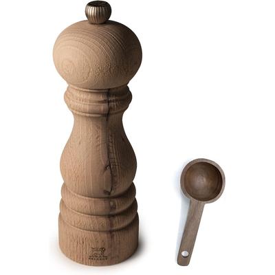 Peugeot Paris Nature 7 inch Pepper Mill - With Wooden Spice Scoop