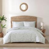 Tommy Bahama Pen And Ink Cotton Green Duvet Cover Set