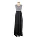 Victoria's Secret Casual Dress - A-Line Scoop Neck Sleeveless: Gray Print Dresses - Women's Size Small