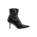 Stuart Weitzman Boots: Black Print Shoes - Women's Size 10 1/2 - Pointed Toe