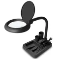 Loupe haute vision éclairée loupe 5X 10X avec 40 lumières LED lampe de table pour la lecture le