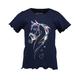 BLUE SEVEN - T-Shirt Rainbow Pony In Blau, Gr.110
