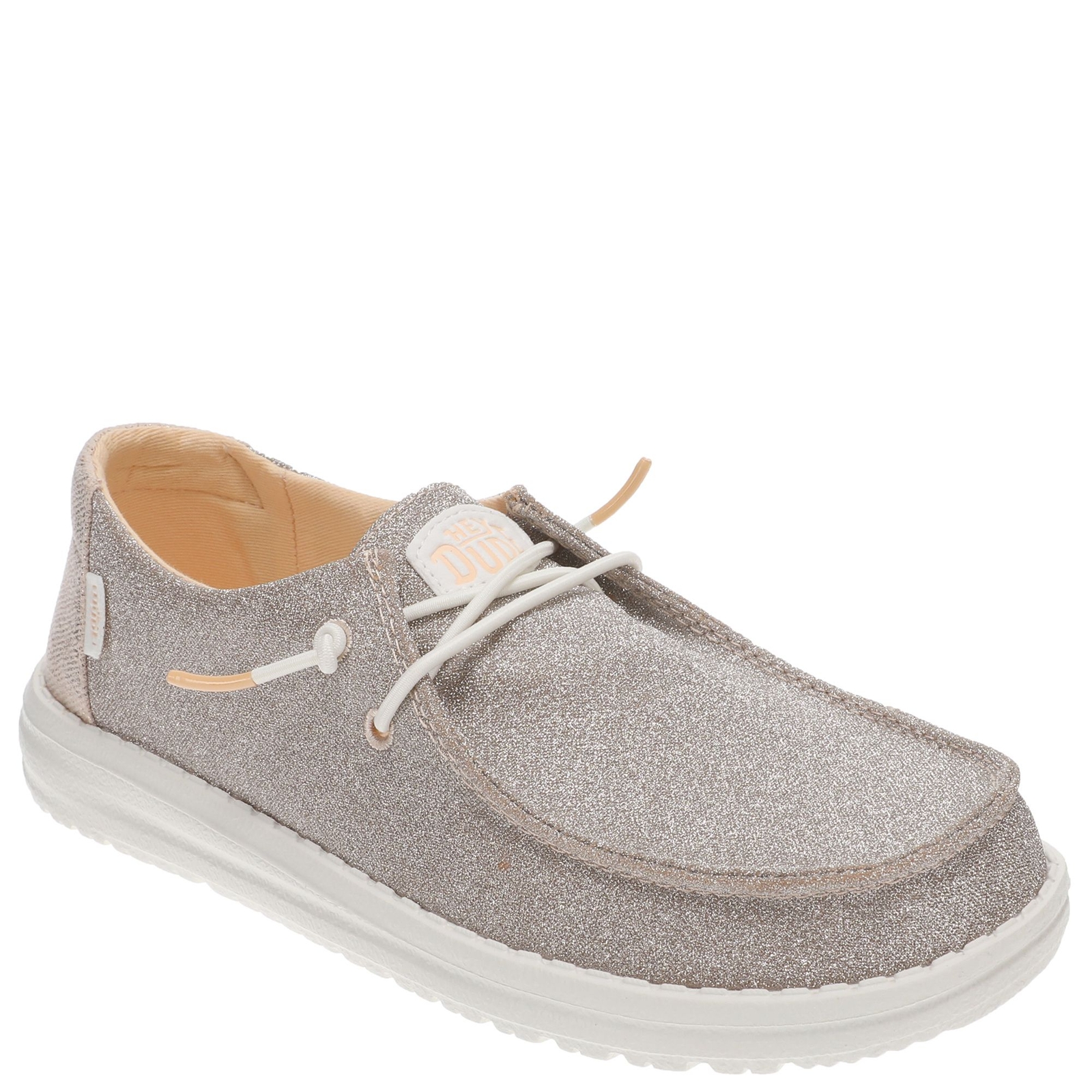 Hey Dude Wendy Metallic Sparkle - Womens 6 Grey Slip On Medium