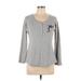 NFL X Nike Team Apparel Long Sleeve Henley Shirt: Gray Tops - Women's Size Large