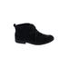 Indigo Rd. Ankle Boots: Black Print Shoes - Women's Size 6 1/2 - Round Toe