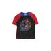 Marvel Rash Guard: Black Solid Sporting & Activewear - Kids Boy's Size Small