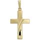 Kreuz-Anhänger JOBO "Anhänger Kreuz" Schmuckanhänger Gr. Gelbgold 585, gelb (gelbgold 585) Damen Anhänger