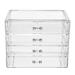 FRCOLOR Acrylic Cosmetic Box Desktop Makeup Storage Case Drawer-type Transparent Makeup Box