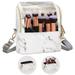Makeup Brush Case Makeup Brush Holder Travel Professional Cosmetic Bag Artist Storage Bag Stand-up Foldable Makeup CupÃ¯Â¼Ë†Marble SmallÃ¯Â¼â€°