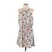 The Impeccable Pig Casual Dress: Ivory Print Dresses - Women's Size Small