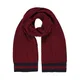 Sun68 , Embroidered Cable Scarf ,Red unisex, Sizes: ONE SIZE
