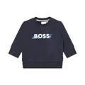 Hugo Boss , Printed Sweatshirt ,Blue male, Sizes: 6 M, 9 M, 18 M, 3 Y, 2 Y, 12 M