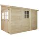 Timbela - Wooden Garden Lean To Shed (no side wall) - W7ft x L10ft x H8ft Timber Shiplap Shed - Garden Workshop - Outdoor garden shed with