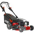 Cobra MX484SPCE 48cm Self Propelled Petrol Lawnmower With Electric Start, Steel, Check In Red/Black