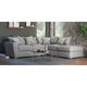 Franklin 4 Seater Pillow Back Corner Sofa With Footstool - Fabric Grade A - Right Hand Facing FST/LFC/RH2, 4 Seat