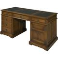 Wood Bros Old Charm Pedestal Desk Oc2798 - Classic Finish, Leather