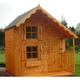 A1 Deluxe Playhouse - 7ft x 7ft Including 2ft Veranda - Shiplap, Felt, 7ft x 7ft (including 2ft veranda)