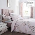 Catherine Lansfield Canterbury Blush Quilt Set - Single, Cotton, Polka Dot, Double/King/Single/Super King In Pink