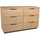 Fusion Rustic Oak 33 Drawer Wide Chest