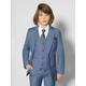 Boys blue chambray wedding suit - Sampson