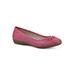 Women's Cheryl Ballet Flat by Cliffs in Fuchsia Burnished Smooth (Size 7 M)